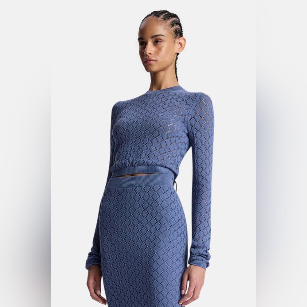 A.L.C Brandi Pointelle Knit Top